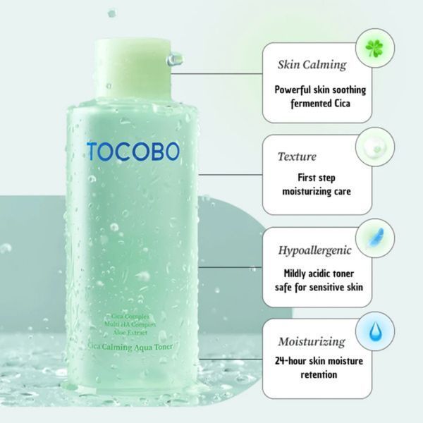 Tocobo Заспокійливий тонер з центеллою Cica Calming Aqua Toner, 200 ml LTN1545 фото