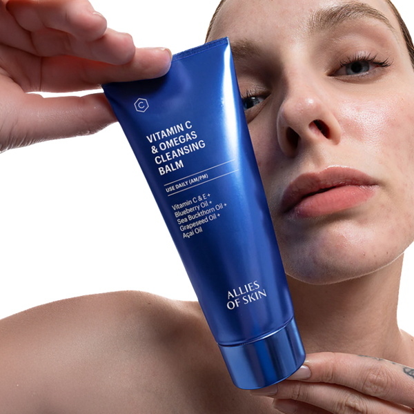Allies of skin Бальзам очищуючий з вітаміном С Vitamin C & Omegas Cleansing Balm, 100 ml PVCOC100EN01 фото