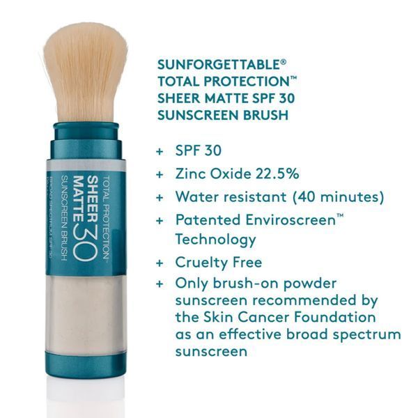 Colorescience Sunforgettable&reg; Total Protection&trade; Sheer Matte SPF 30 Sunscreen Brush | Пудра матуюча з пензлем SPF 30 403106000 фото