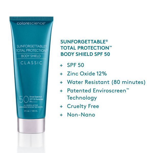 Colorescience Sunforgettable&reg; Total Protection&trade; Body Shield Classic SPF 50 | Сонцезахисний крем для тіла SPF 50 403904400 фото