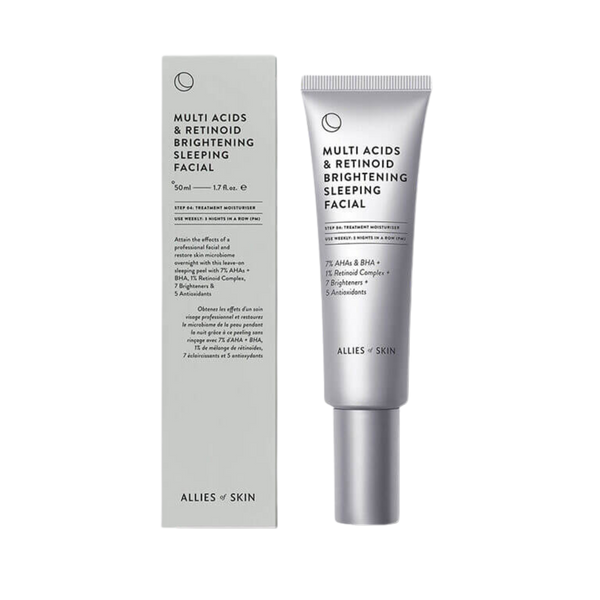 Allies of Skin Нічний мультикислотний пілінг з ретинолом Multi Acids & Retinoid Brightening Sleeping Facial PMASF050EN01 фото